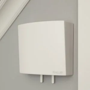 Seinään asennettu korvausilmaventtiili Finluft FLS20